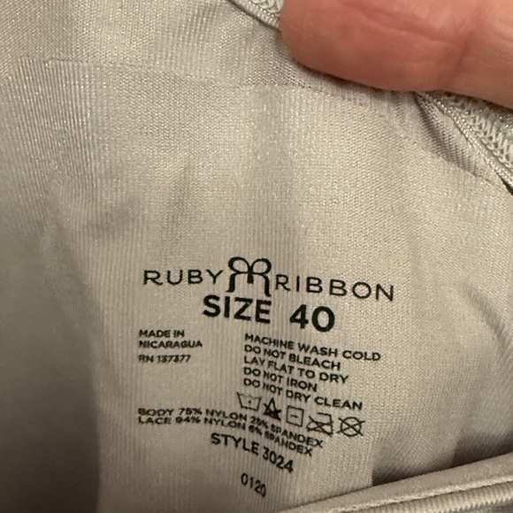 Ruby Ribbon Lace Cami 40 - Picture 3 of 4